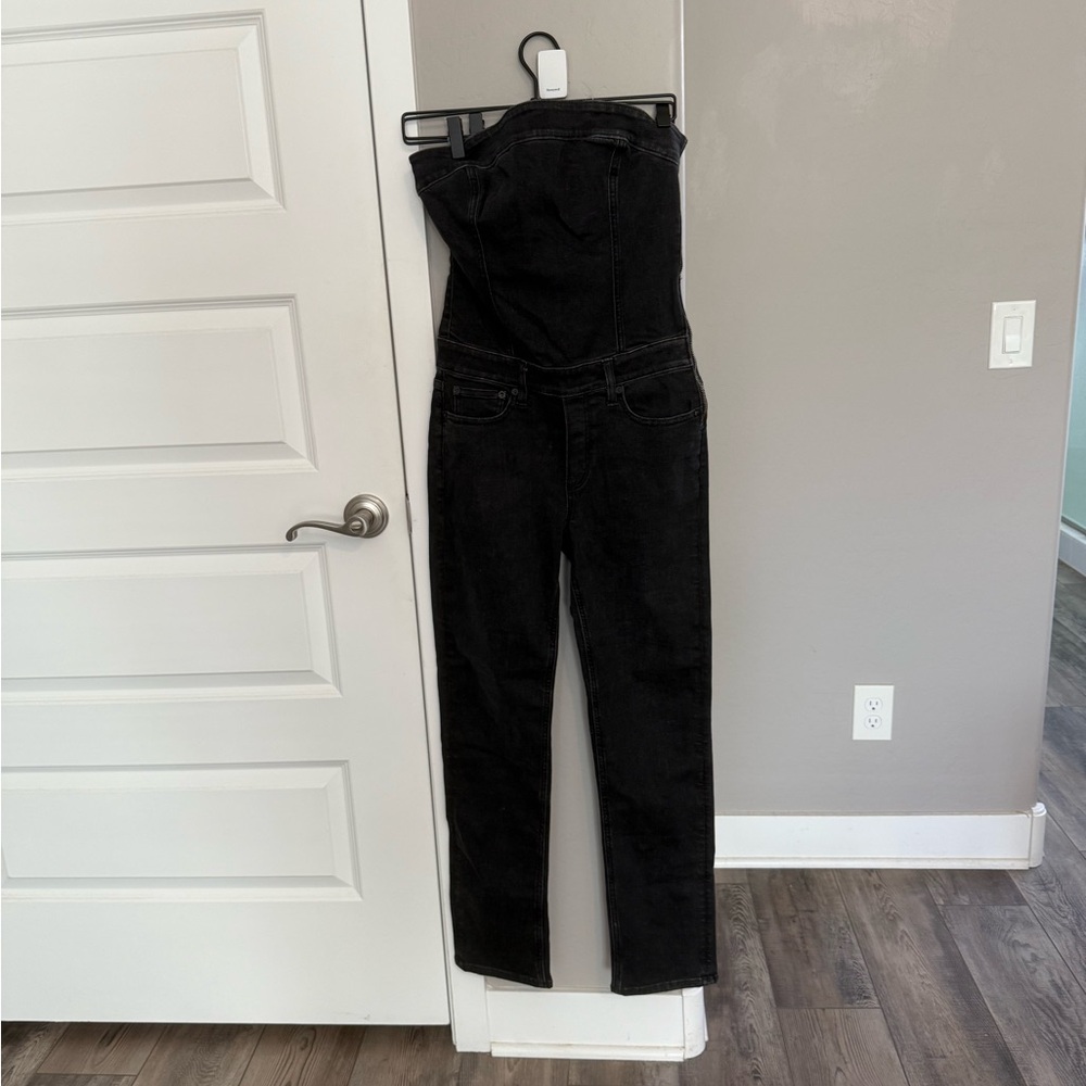 American Eagle Outfitters Black denim jumpsuit